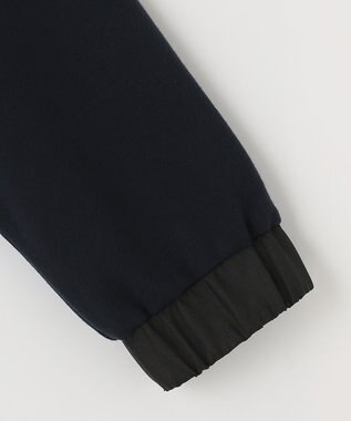 23区GOLF 【23Fondation/WOMEN】コンビ素材 フーディパーカー ブラック系