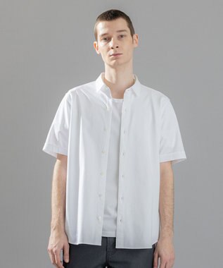 新素材【洗える/ストレッチ】ハイゲージコットンジャージー 　レギュラーカラーシャツ