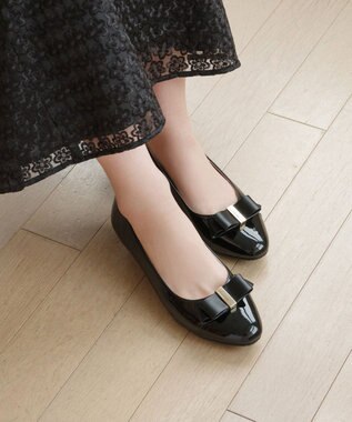 TOCCA 【選べる2デザイン・晴雨兼用】PAIR OF KNOT RAINPUMPS レインパンプス ブラック系