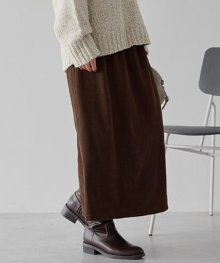 AMERICAN HOLIC カットコーデュロイスカート Brown