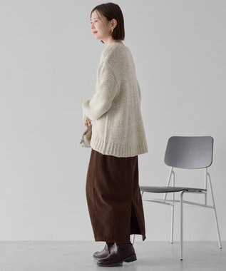 AMERICAN HOLIC カットコーデュロイスカート Brown