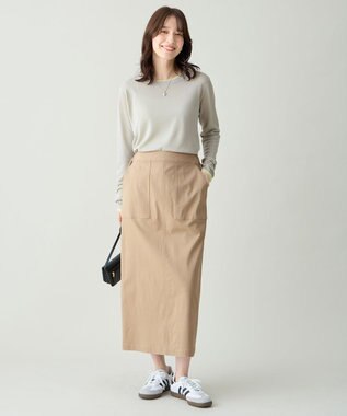 ANY L ベイカーチノスカート ベージュ