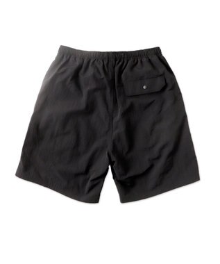 WEGO 【速乾/ウエストゴム/SMLサイズ】ナイロンイージーショーツ ブラック