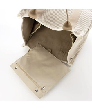 UNBILLION カシュカシュ cachecache / ジャガードニットスクエアビッグトート ベージュ