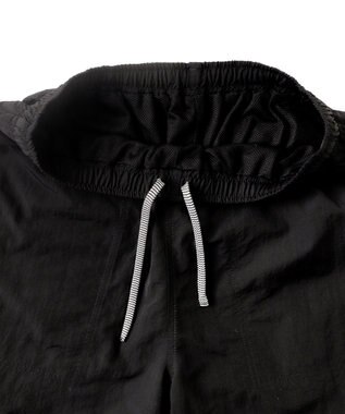 WEGO 【速乾/ウエストゴム/SMLサイズ】ナイロンイージーショーツ ブラック