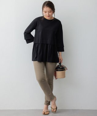 23区 【SLOW/好評につき新色追加】エフォートレス デザインTシャツ ブラック系