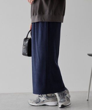 AMERICAN HOLIC カットコーデュロイスカート Navy