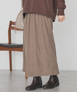 AMERICAN HOLIC カットコーデュロイスカート Mocha