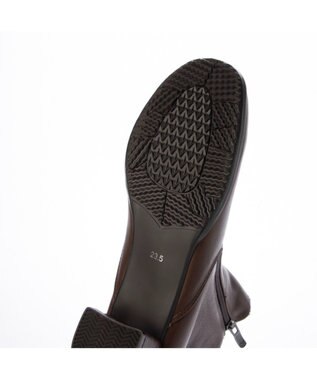 ing 【WEB限定】ダブルファスナーショートブーツ ダークブラウン