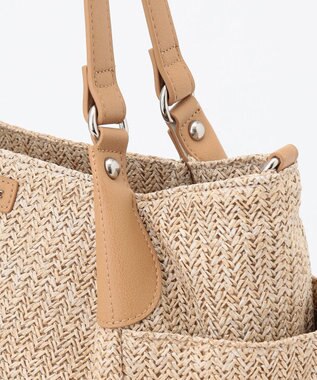 LA BAGAGERIE つまみハンドル　サマー2wayトートバッグ ベージュ