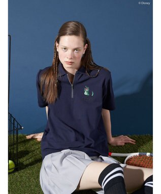 AMERICAN HOLIC ハーフジップポロシャツ／Ｐｅｔｅｒ　Ｐａｎ Navy