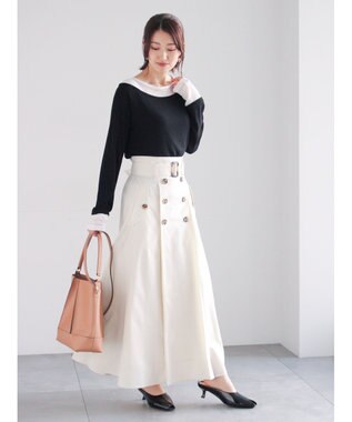 Te chichi レイヤードテレコトップス ブラック