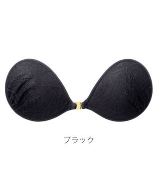 BRADELIS New York  【NuBra / ナチュラルタイプ】ヌーブラ・エアーライト ヴェイン  デザインヌーブラ ブラック
