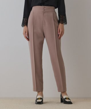 GRACE CONTINENTAL ハイウエストテーパードパンツ ピンク