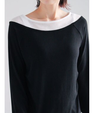 Te chichi レイヤードテレコトップス ブラック