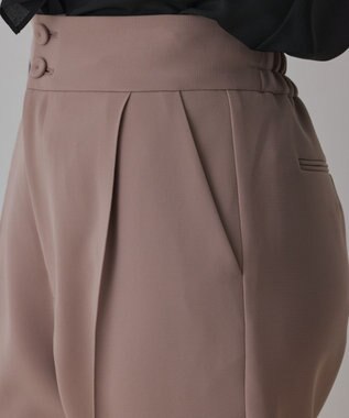 GRACE CONTINENTAL ハイウエストテーパードパンツ ピンク