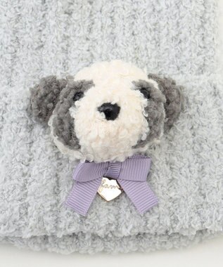 ANY KIDS 立体 アニマル ニット キャップ グレー×パンダ