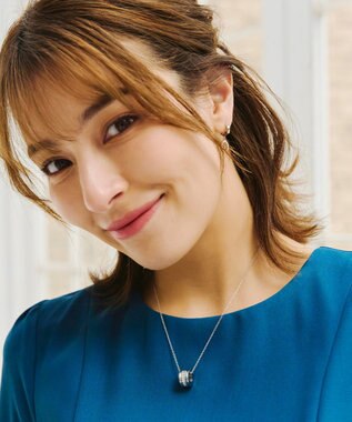 Tiaclasse ガラスサークルネックレス シルバー