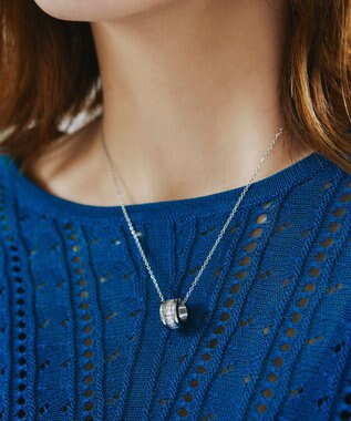 Tiaclasse ガラスサークルネックレス シルバー