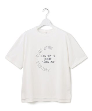 23区 【SLOW/一部店舗限定】エフォートレス プリントTシャツ ホワイト系