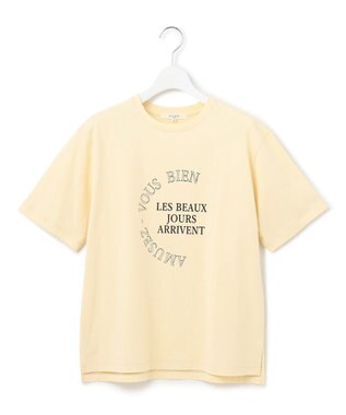 23区 S 【SLOW/一部店舗限定】エフォートレス プリントTシャツ イエロー系