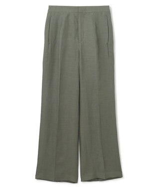 BEIGE， 【洗える】BERNARD / リネンストレートフルレングスパンツ Olive