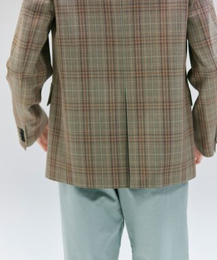 BEIGE， 【Oggi ８月号掲載】SELMA / チェックウールテーラードジャケット Camel × Nude