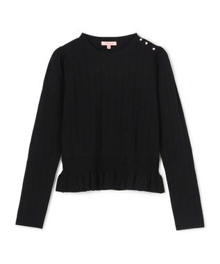 IN ROMANCE ペプラム ニットプルオーバー