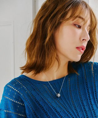 Tiaclasse ガラスサークルネックレス シルバー