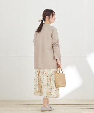 Tiaclasse L 【おのののかさん着用】冷凛(ひやりん)カノコカットソートッパーカーディガン ベージュ