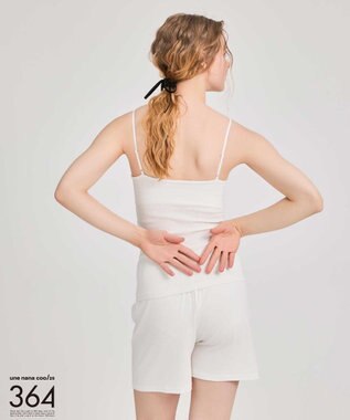 une nana cool 【綿混】364ブラトップ　キャミソール アイボリー