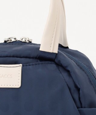 Y'SACCS はっ水ドットジャカード　ショートハンドル付き　軽量2wayショルダー ネイビー