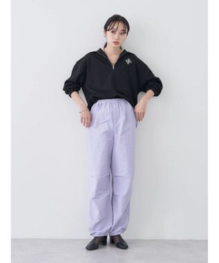 earth music&ecology バルーンシルエットパンツ Light Purple