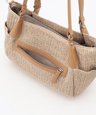 LA BAGAGERIE つまみハンドル　サマー2wayトートバッグ ベージュ