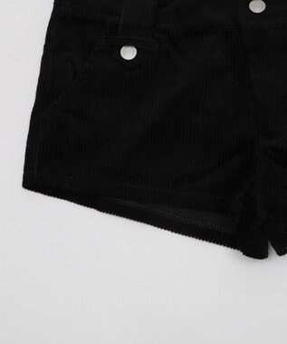 WEGO コーデュロイマイクロショートパンツ ブラック