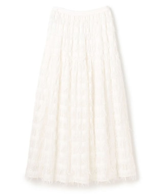 uncrave フリンジレース ティアードスカート