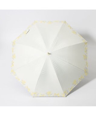 UNBILLION cache nez / 軽量サークルミモザプリントショートパラソル ホワイト