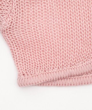 WEGO アンサンブルメッシュリボンカーディガン ピンク