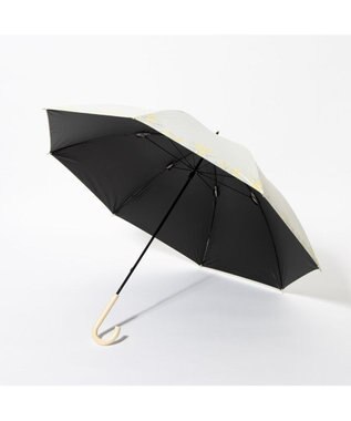 UNBILLION cache nez / 軽量サークルミモザプリントショートパラソル ホワイト