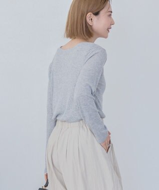 AMERICAN HOLIC シアーリブプルオーバー Gray Mixture