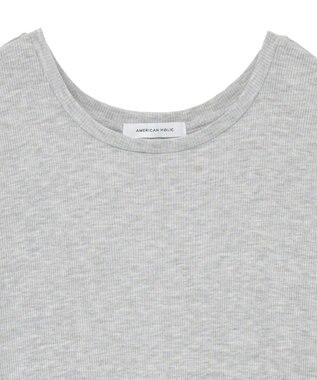AMERICAN HOLIC シアーリブプルオーバー Gray Mixture