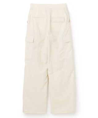 BEIGE， 【洗える】ACANTHUS / カーヴィーシルエットカーゴパンツ Ecru