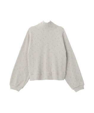 earth music&ecology 【予約】【綿100％】ダブルジップワッフルカーディガン フラワー