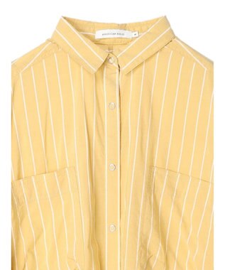 AMERICAN HOLIC ＷポケットバックタックＢＩＧシャツ Stripe