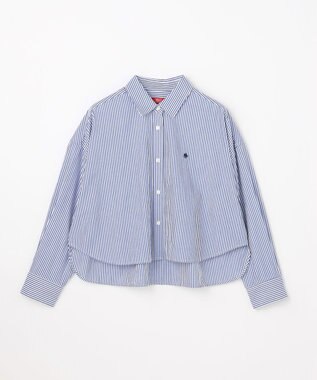 ANY 【POLO BCS別注】プレッピークロップドシャツ ブルーストライプ