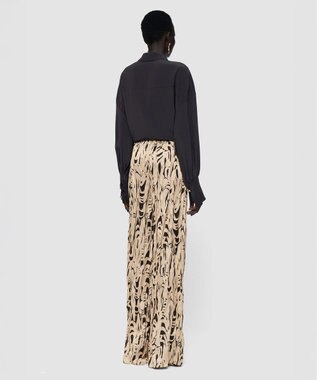 JOSEPH プリントクリンクル　トラウザーズ Powder Cocoa