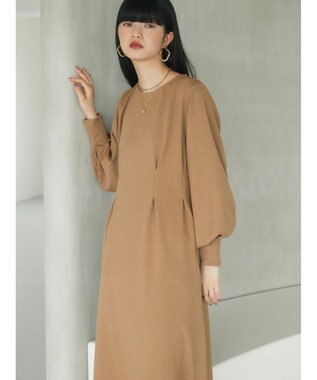 Green Parks armonia．ウエストタックポンチワンピース Beige