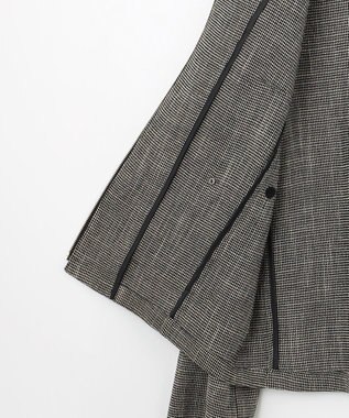 自由区 【洗える】ライトカラミノーカラー ジャケット モノトーン
