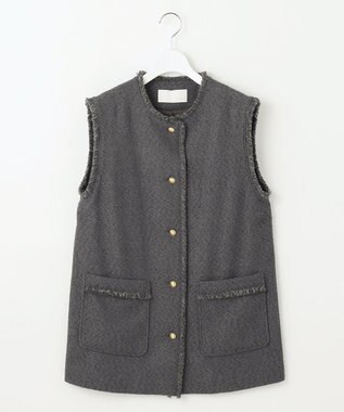 自由区 【カタログ掲載】ブライトリングツイード ジレ スレート