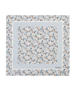 MOONBAT フルラ (FURLA) コットンプチスカーフ 50cm×50cm グレー